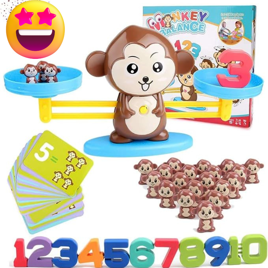 KiddoMonkey™ || Montessori wiskundespeelgoed 